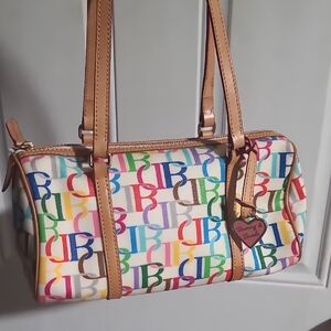Dooney & Bourke Multicolor Logo Shoulder Bag